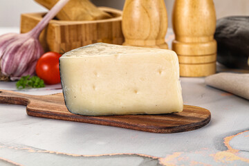 Sheep hard cheese Caprino Romano