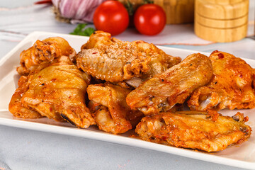 Grilled spicy chili chicken wings