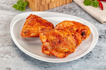 Baked marinated crispy chicken tighs