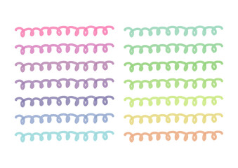 手書き風　線セット　マーカー3