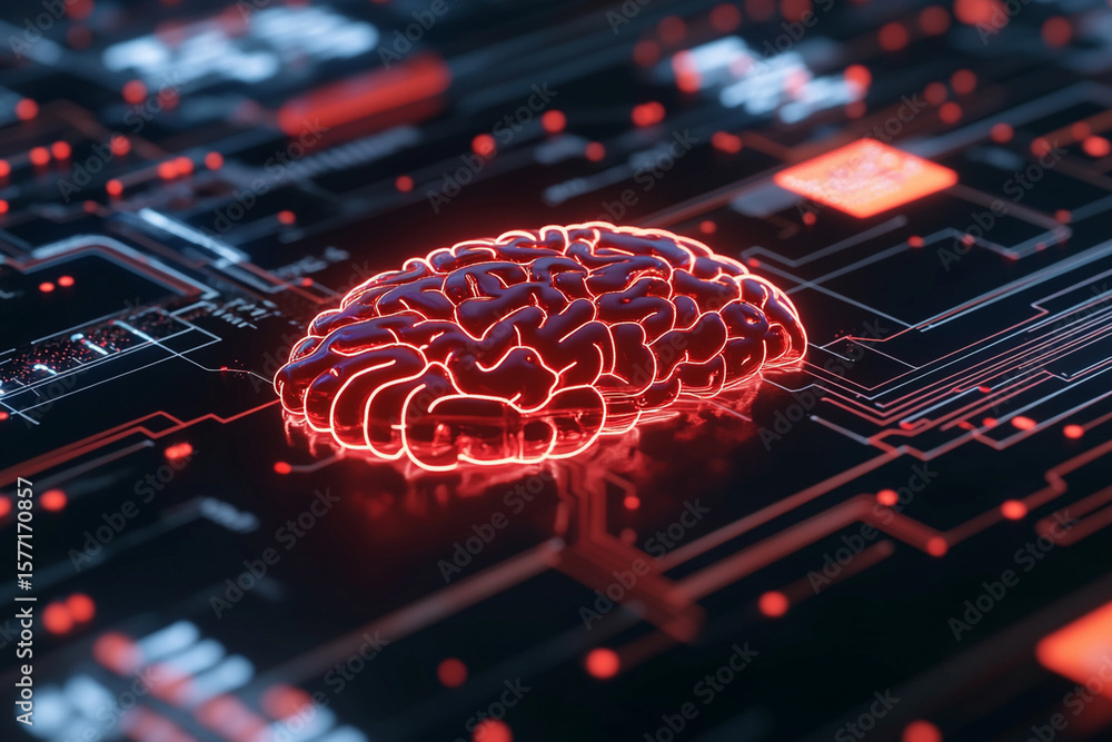 Poster digital brain in a chaotic circuit environment