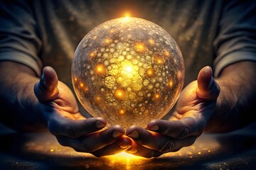 Glowing Energy Sphere in Hand