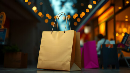 Shopping Bag - Summer Sale Advertising - copy space