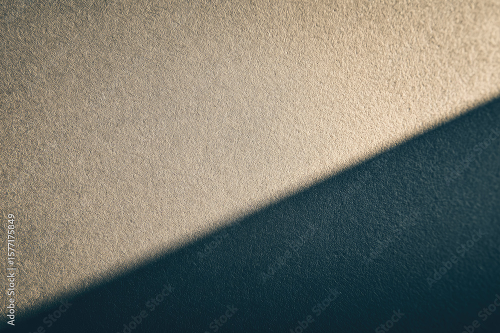 Aufkleber soft textured paper surface with diagonal shadow, creating minimalist abstract background with gentl