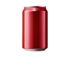 red soda can isolated on white background 