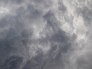 Dark and Moody Storm Clouds Gathering in a Dynamic Sky