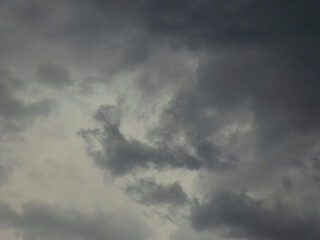 Expansive Grey Overcast Sky with Subtle Cloud Textures