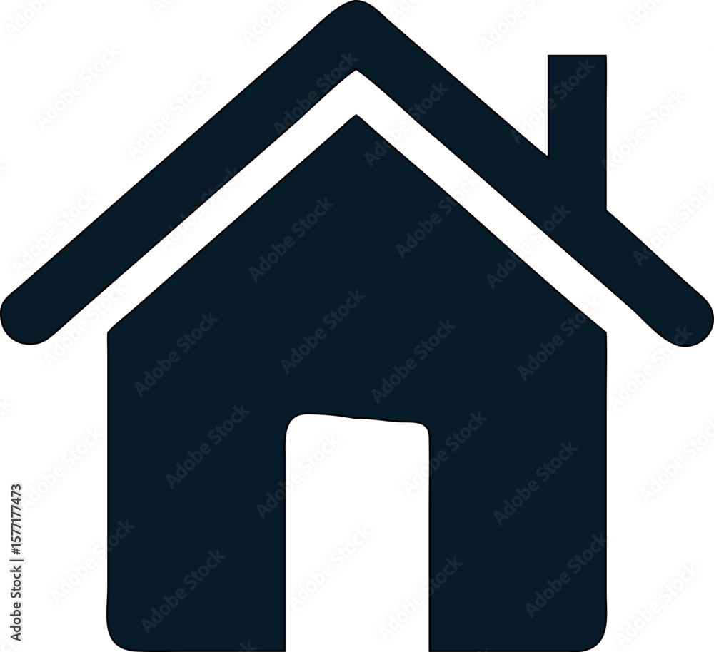 Aufkleber minimal web home icon silhouette vector. perfect for ui/ux design, apps, and websites.