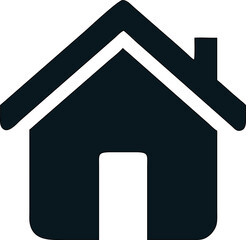 home icon silhouette in vector. Best for web development and app design.