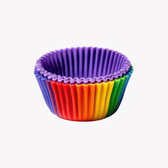 Rainbow and Purple Stacked Cupcake Liners