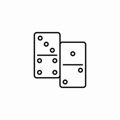 game domino tiles icon sign vector