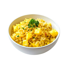 Pineapple Rice Recipe Delicious  EasytoMake Dish isolated on transparent background