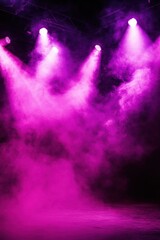 Pink Lights with Smoke Backdrop