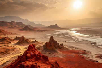 Fototapeta premium sunset over the sea