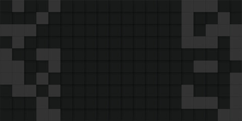 Abstract Geometric Pattern of Dark Gray Squares