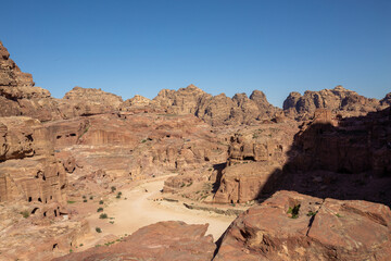 Fototapeta premium Rock formation of Petra National Park in Jordan