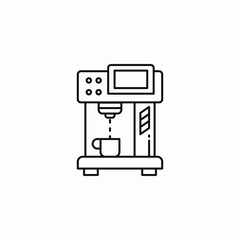 coffee maker machine icon sign vector