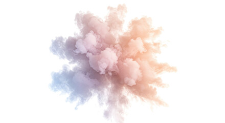 Fototapeta premium Abstract Pastel Smoke Explosion in Soft Hues.
