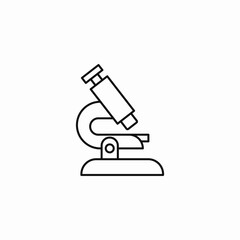 laboratory microscope tool icon sign vector