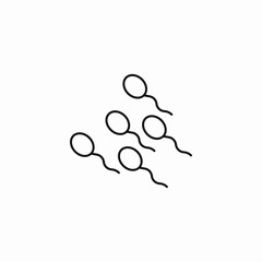 multiple sperm cells icon sign vector