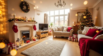 Cozy Christmas Living Room: Festive Decor & Holiday Cheer