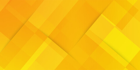 Abstract yellow square shape with futuristic concept background.modern geometric vector.