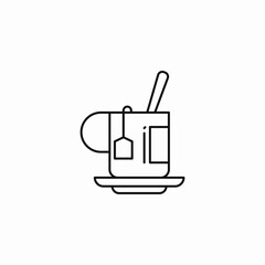 tea cup drink icon sign vector