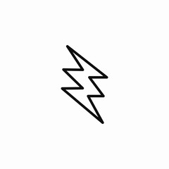 double lightning bolt icon sign vector