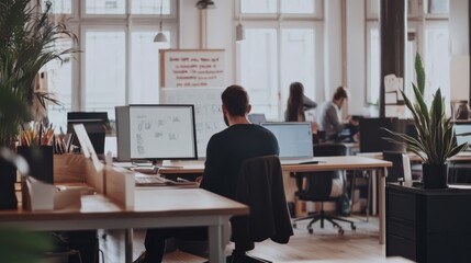 Modern office workspace
