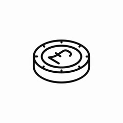 pound sterling coin icon sign vector