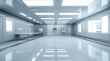 Modern sterile clean room interior