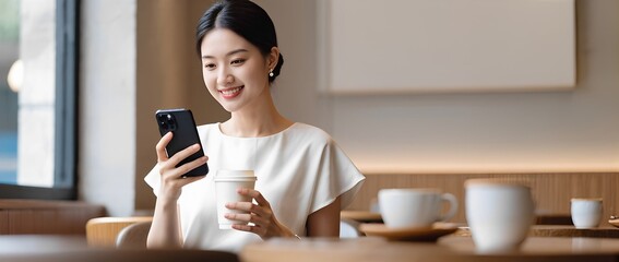 young woman using mobile phone