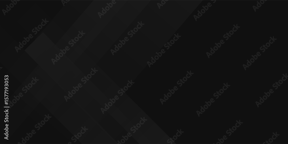 Poster abstract black banner design background with diagonal geometric overlay layers. modern square shape 