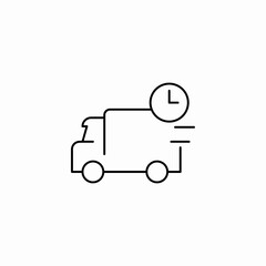 express delivery truck icon sign vector