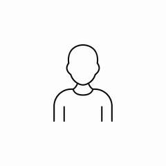 generic user profile icon sign vector