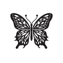 Butterfly Silhouette – Vector Illustration

Black and White Butterfly – Minimal Vector Art

Flying Butterfly Icon – Silhouette Design
