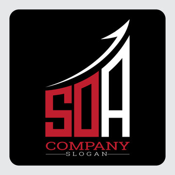 SDA logo design, SDA Company Logo Design Growth vector, SDA Upward Arrow Business Success Logo vector, SDA Corporate Branding Logo, SDA simple and modern logo, SDA business finance logo design, etc.