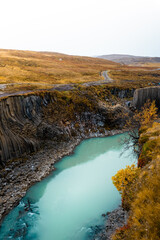 Stuðlagil Canyon is a striking basalt canyon with turquoise glacial water, one of Iceland’s...