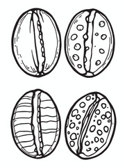 Roasted coffee beans 