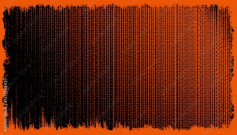 Poster abstract digital art featu vertical orange lines on black background with textured grunge style for 