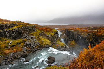 Thingmanna Waterfall is a quiet, lesser-known cascade nestled in Iceland’s highlands, offering a peaceful retreat with scenic charm and natural beauty