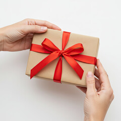 hand holding a gift box