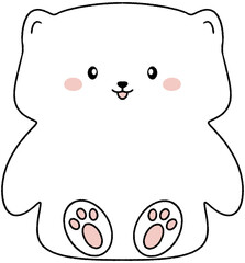 귀여운 곰돌이 일러스트