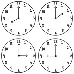 set of clocks