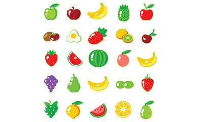 Fruit Icon Vector Set