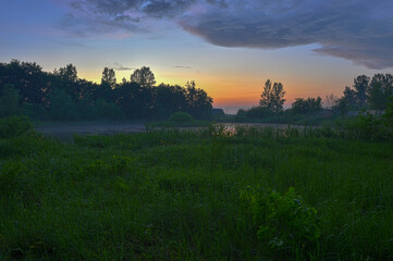 Picturesque sunrise over the lake. Impressive photo wallpaper. Discover the beauty of the earth....