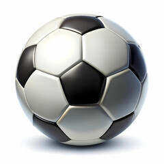 soccer ball background in realistic style on white
