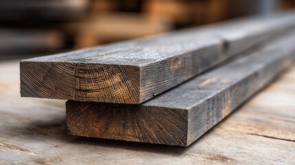 Close-up of rustic wooden planks with distinctive grain and texture.