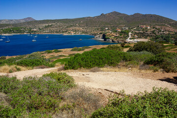 View of the coast somewhere in Greece