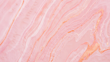 Pink onyx texture with gold veins image